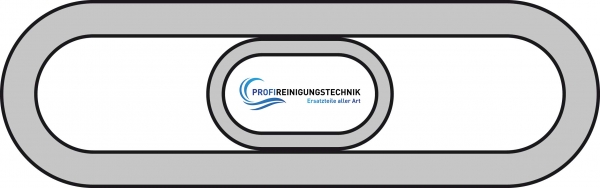Flexible Fugendüse drehbar 420/38 mm mit Innensteg und Schraubgewinde
